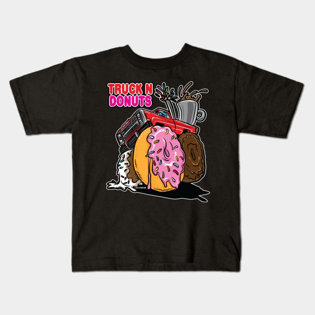 Truck N Donuts Kids T-Shirt by eShirtLabs